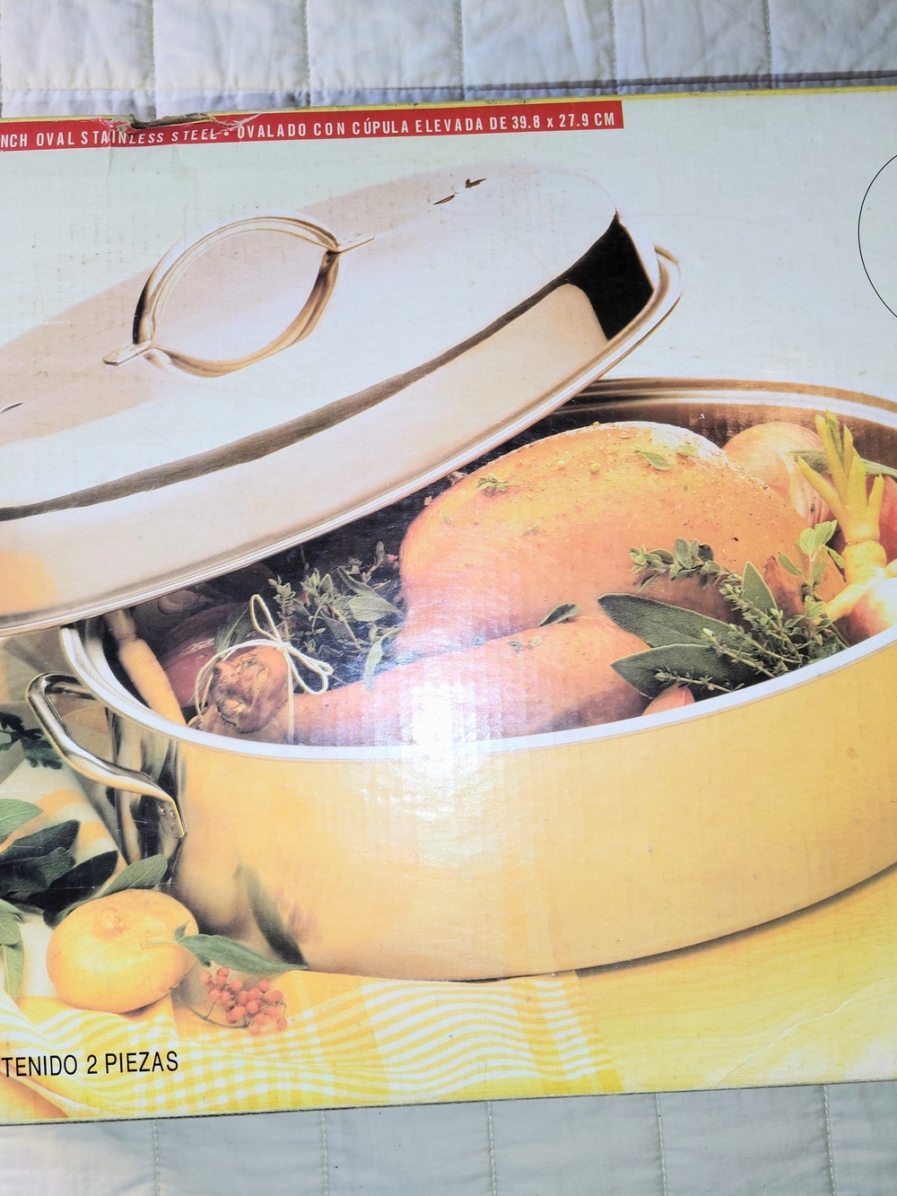 Metro Stainless Steel Oval Roaster with Lid - Silver